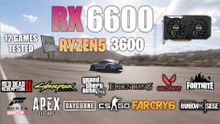 RX 6600 + Ryzen 5 3600  Test in 12 Games - RX 6600 Gaming test