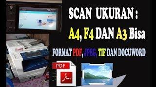 Cara Scan Dokumen A3 A4 dan F4 di Mesin Fotocopy Fujixerox