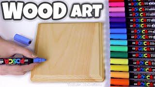 POSCA PEN PAINTING on WOOD cute art