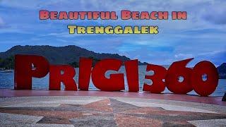 Pesona Wisata Pantai Prigi  Pantai Prigi 360 Trenggalek