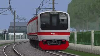 UJI COBA RANGKAIAN JR E217 EX YOKOSUKA LINE BOGOR-DEPOK  OpenBVE