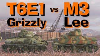 WOT Blitz Face Off  T6E1 Grizzly vs M3 Lee