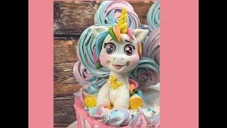 единорог из мастики . Лепим фигурку единорожки из мастики how to make unicorn cake topper Танинторт