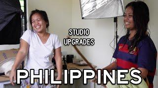 Philippines Lifestyle - Filipinas Help Me Move Furniture Around the Studio