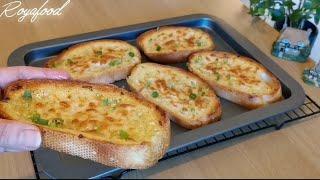 How to make Garlic breadآموزش نان سیر پنیری
