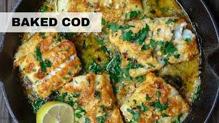 20-Minute Baked Cod Recipe Baked Fish Recipe