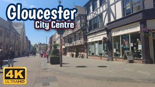 Gloucester City Centre Walk 4K  June 2023