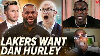 Reaction to Lakers targeting Dan Hurley over JJ Redick for their next head coach  Nightcap
