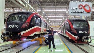 KERETA BARU CANGGIH SERBA OTOMATIS  Kunjungan ke Depo LRT Jabodebek Bekasi TERBESAR SE INDONESIA 