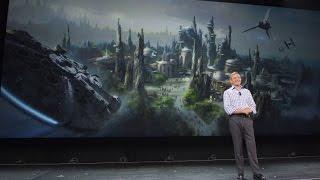 Star Wars Land announced by Bob Iger at D23 Expo 2015 for Disneyland Walt Disney World