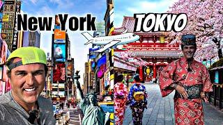 New York City USA to Tokyo Japan Travel Experience