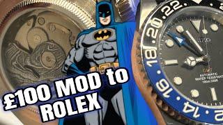 I built a Seiko powered Batman Submariner GMT for £100 - Mod to Rolex Ep2