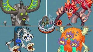 Bone Island - All New Rare & Epic Monsters All Sounds & Animations  My Singing Monsters