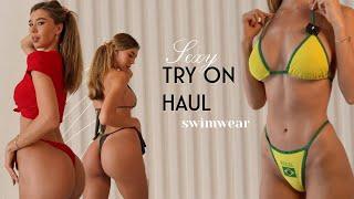 4K Trendy Hot BIKINI Try On Haul. FashionNova