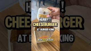 Don’t miss FREE Cheeseburgers today at Burger King #burgerking #fastfood #freebies #shopping