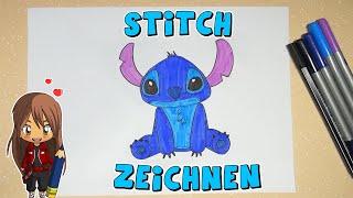 Stitch einfach malen für Kinder  ab 8 Jahren  Malen mit Evi  deutsch