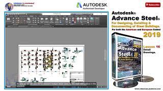 Advance Steel 2019 Tutorial  Designing & Detailing of Steel Building  Lesson 16