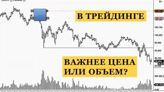 Торговля по объемам. Что важнее цена или объем?