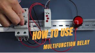 How to use multifunction time relay  demonstration of 10 functions
