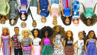 Giant Barbie Doll Haul  Box of Cool Barbie Dolls Tall Petite Curvy Ken Fashionistas