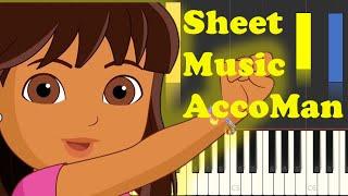 Dora and Friends Back Home Piano Sheet Music