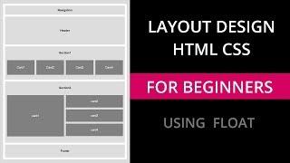 How to create a layout with HTML CSS   using  Float