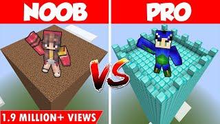 Minecraft BEST DEFENSE TOWER BUILD CHALLENGE  NOOB vs PRO  Hindi