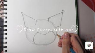 ︎How to draw Kuromi︎  aesthetic Sanrio drawing