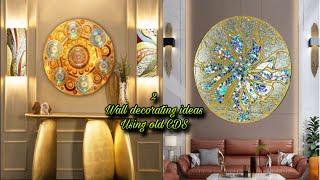 2 WALL DECORATING IDEAS USING OLD CDS  DIY  FASHION PIXIES