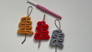 Crochet - Christmas Tree Ornament - Very Easy Pattern