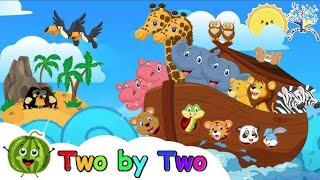 The Animals Went In Two By Two - Nursery Rhymes Kids Song - Animals Song