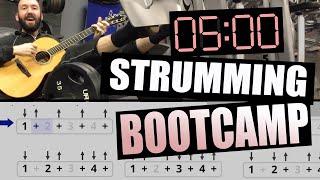 5 Minute Strumming Bootcamp for Beginners LEVEL 2 how to play guitar strum patterns