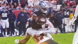 RUSSELL GAGE SCARY INJURY COWBOYS VS BUCCANEERS NFC WILD CARD GAME #trending #sports #nfl #viral