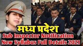 MP Sub Inspector Notification 2021_ Mp Si Full Syllabus Details Written Physical Interview_mp4