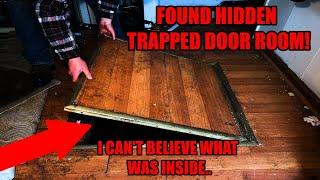 FOUND SECRET TRAPPED DOOR ROOM IN ABANDONED HOUSE Whats Inside The Secret Room??