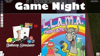 Game Night Hilarious Showdown in Llama Card Game on Tabletop Simulator 