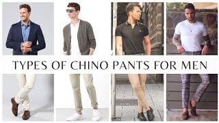 Types of Chino Pants for Men with Names