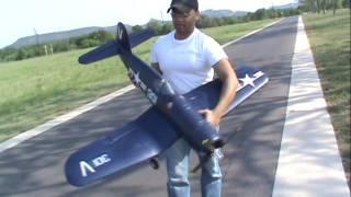 Nitroplanes Airfield F4U Corsair 1430mm FMS RC Airplane