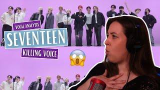 First Time Watching SEVENTEEN 세븐틴 - KILLING VOICE 킬링보이스를 라이브로  Vocal Coach Reaction & Analysis