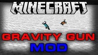 Гравипушка в Minecraft Gravity Gun MOD