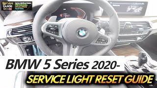 BMW 5 Series 2019 2020 2021 - Service Light Reset