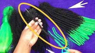 Protective Hair Extensions DIY  Fluffy Kinky Artificial Dreadlocks