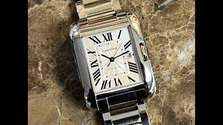 Cartier Tank Anglaise 18k Rose Gold  Steel 3511 Automatic 30mm Mid-Size  Unisex W5310007IMG 9826