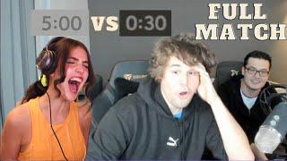 Magnus trolls Alexandra with only 30 secs on his STREAM  FULL MATCH