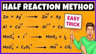 Half Reaction Method to Balance Redox Reactions