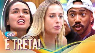 3 TRETAS MARCANTES DO BBB 23 CEZAR X ALFACE DOMITILA X BRUNA E LARISSA X CEZAR   BBB 23