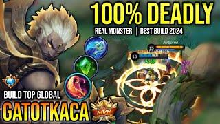 GATOTKACA BEST BUILD 2024  BUILD TOP GLOBAL GATOTKACA GAMEPLAY  MOBILE LEGENDS