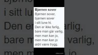 Bjørnen sover - Norsk Barnesang