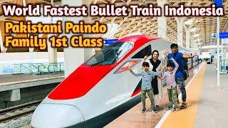 1st Class Adventure on Indonesias High-Speed Bullet Train Pakistani Paindu Family