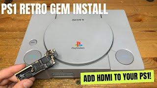 Add pixel perfect HDMI to your PlayStation 1 PixelFX Retro Gem installation and demonstration